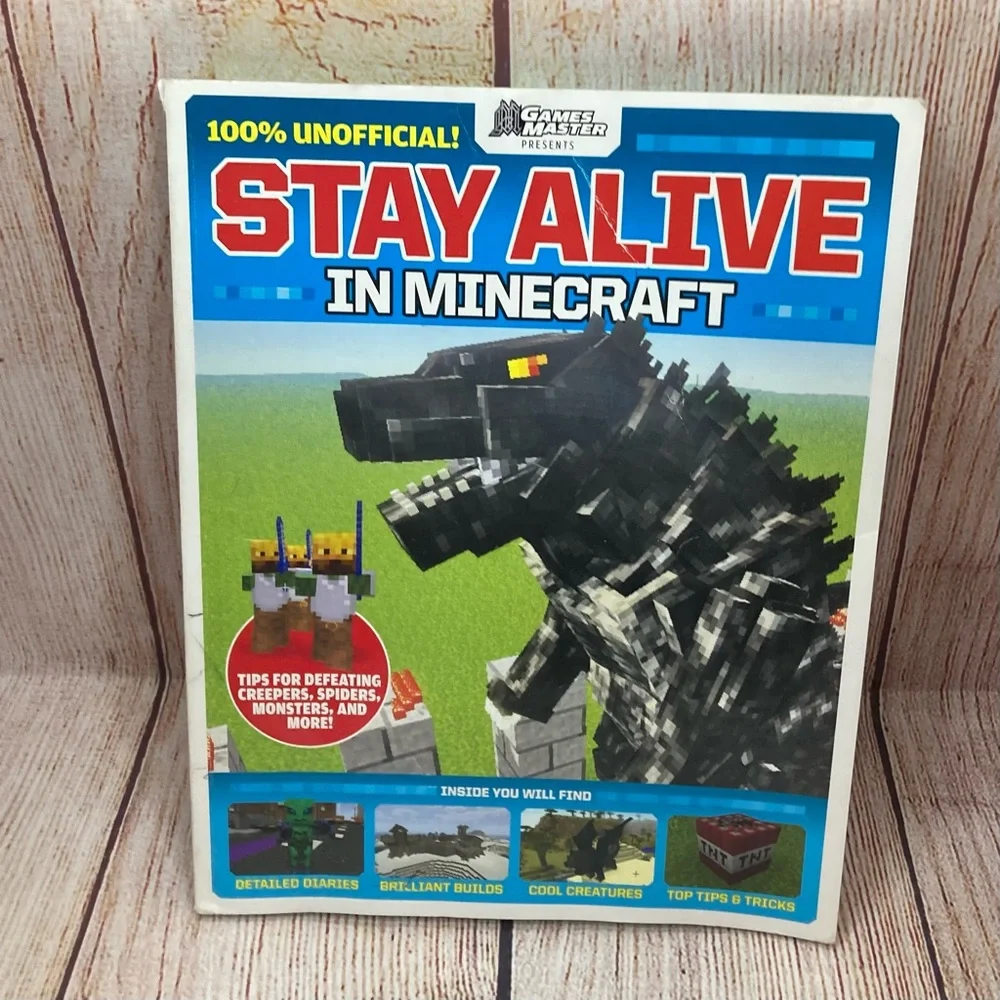 MINECRAFT: 100% Unofficial Stay Alive In Minecraft Book Scholastic Game Master